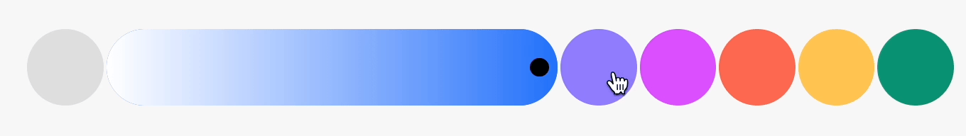 choose color slider