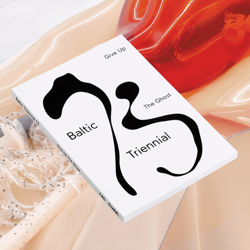 Tilde in use for Baltic Triennial 13 - design by Tadas