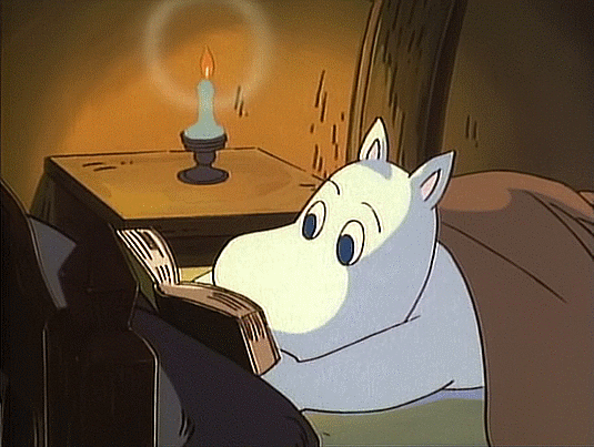 moomin reading